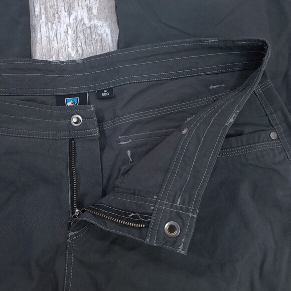 Kuhl Pants Womens 16 Gray Splash Roll Up Cargo Outdoor Hiking Lightweight - Picture 7 of 9